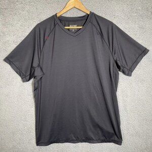 RHONE Men Dark Gray Short Sleeve Sentry Lightweight V-Neck T-Shirt Size XL